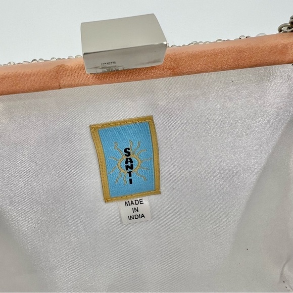 Rosantica Santi Beaded Imitation Pearl Chain Clutch Bag Purse - Picture 11 of 12